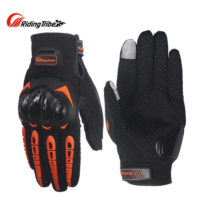 High-Visibility Neon Motorcycle Gloves