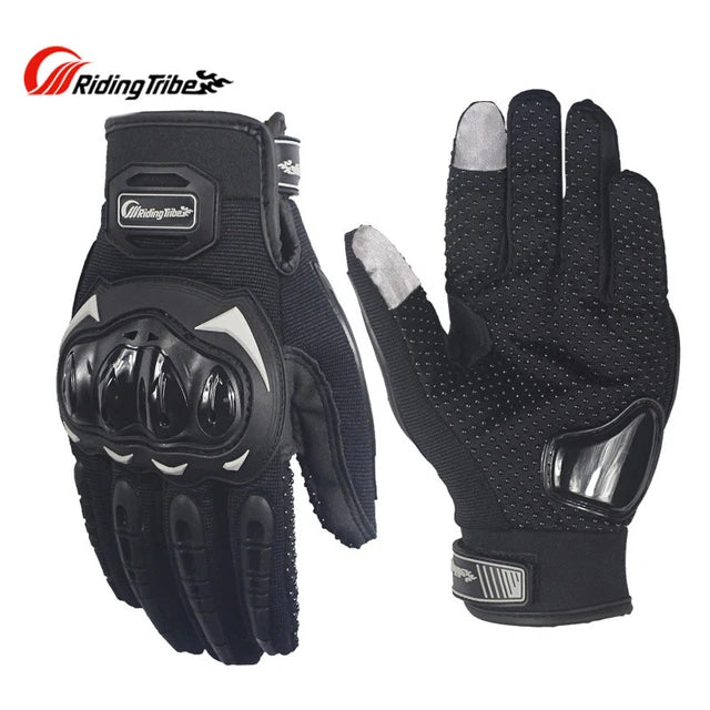 High-Visibility Neon Motorcycle Gloves
