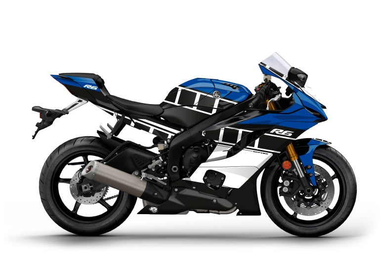 Yamaha R6 VINTAGE BLUE Graphics Kit